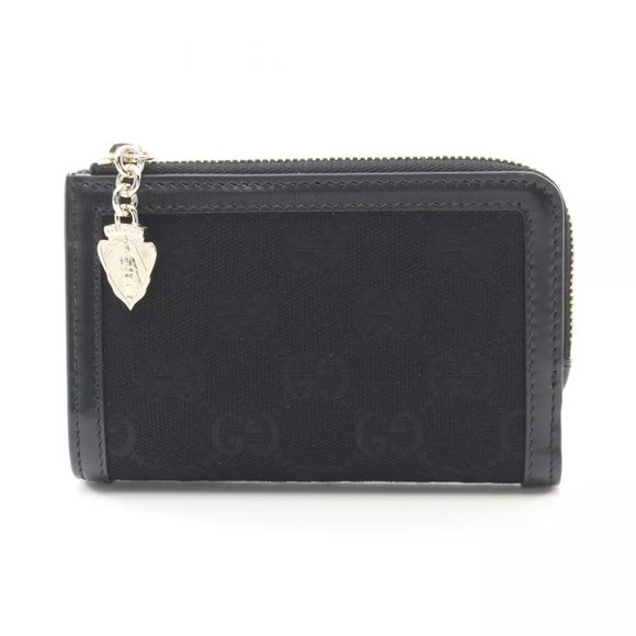GUCCI GG canvas Bi-fold wallet 790036FADHY1000 leather Black NEW Women - Picture 1 of 6